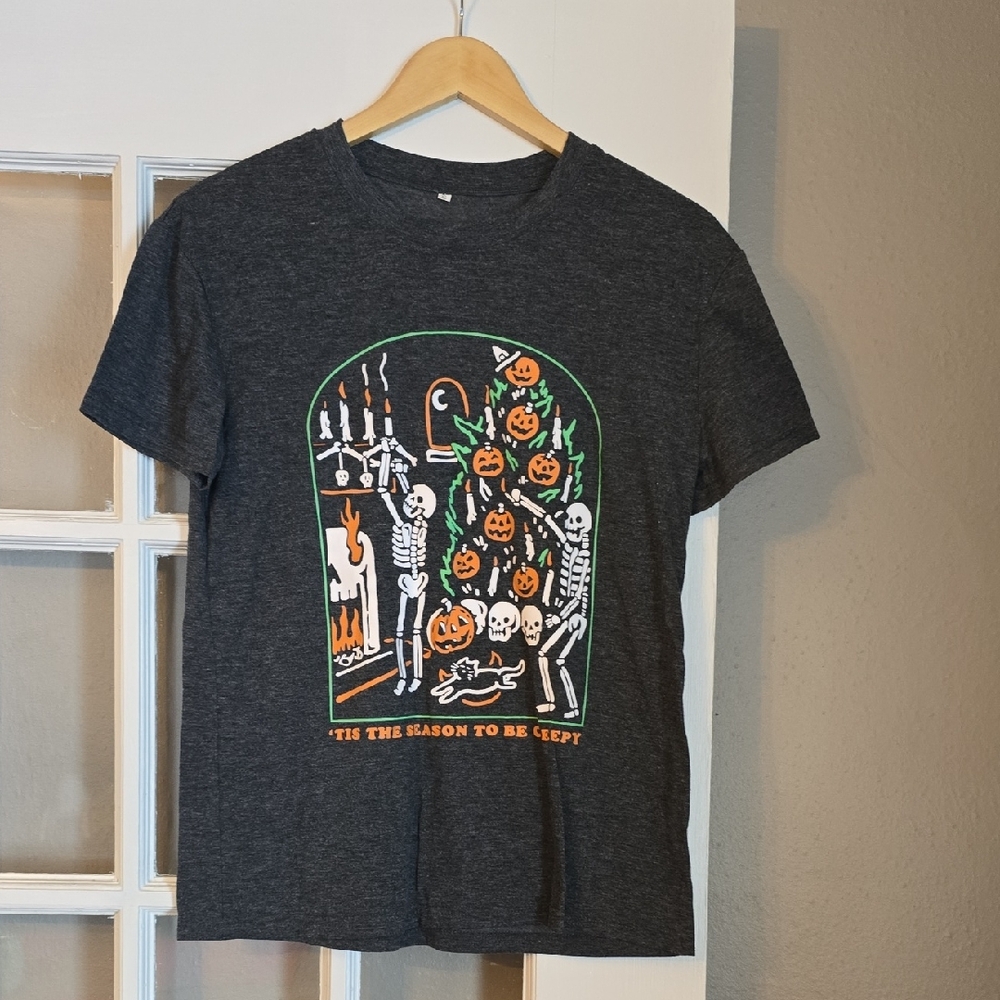 Halloween Skeleton Graphic T-Shirt